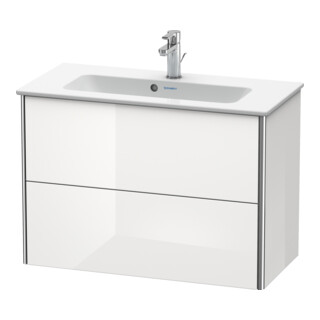 Duravit Waschtischunterschrank Compact XSquare 81x38,8cm, Tau s-matt, 2 Schubk., wandhängend