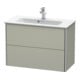Duravit Waschtischunterschrank Compact XSquare 81x38,8cm, Tau s-matt, 2 Schubk., wandhängend-2