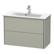 Duravit Waschtischunterschrank Compact XSquare 81x38,8cm, Tau s-matt, 2 Schubk., wandhängend-2