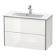 Duravit Waschtischunterschrank Compact XSquare 81x38,8cm, we hgl, 2 Schubk., wandhängend