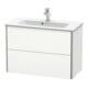 Duravit Waschtischunterschrank Compact XSquare 81x38,8cm, we s-matt, 2 Schubk., wandhängend-2