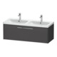 Duravit Waschtischunterschrank D-Code 118,4x40x46cm, 1 A, graph ma, Gr. chr-1