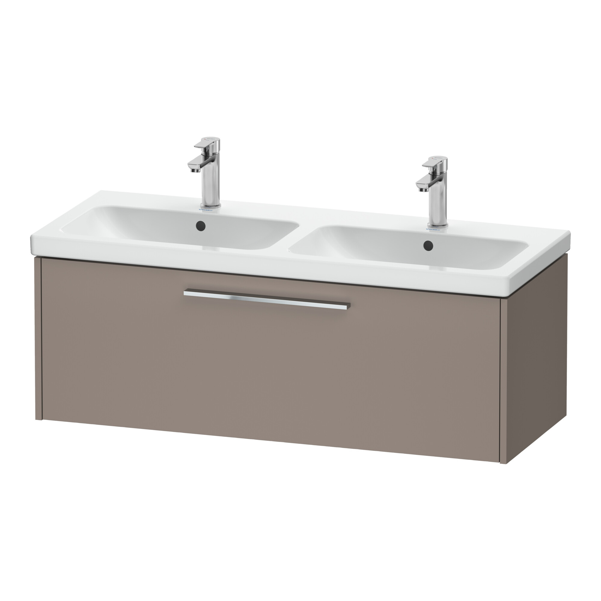 Duravit Waschtischunterschrank D-Code 118,4x40x46cm, 1 Ausz., bas. ma, Gr. chr