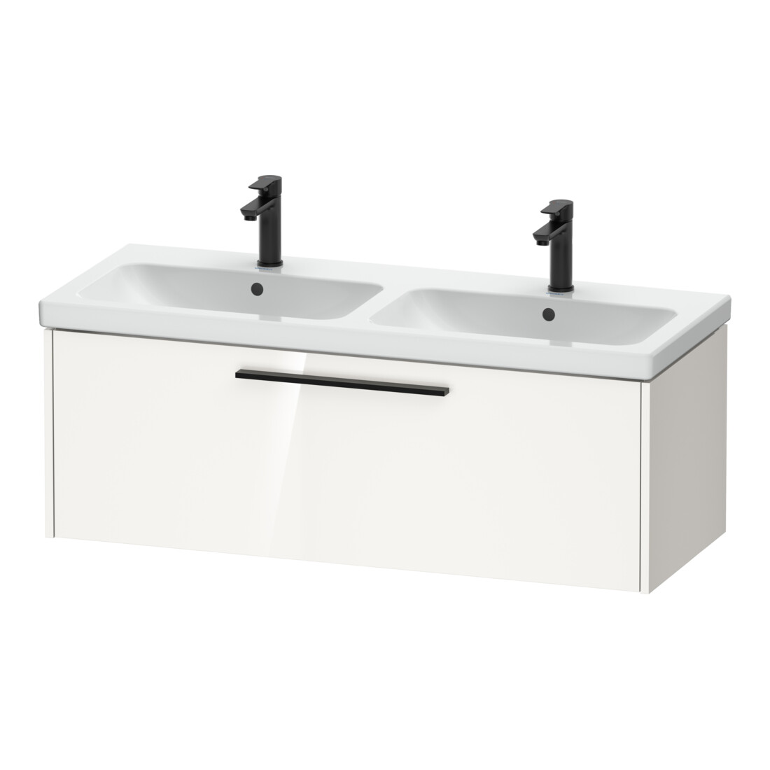 Duravit Waschtischunterschrank D-Code 118,4x40x46cm, 1 Ausz., we. hgl, Gr. sw