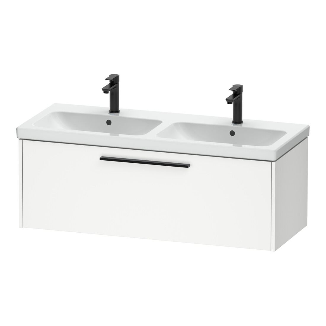 Duravit Waschtischunterschrank D-Code 118,4x40x46cm, 1 Ausz., we. ma, Gr. sw