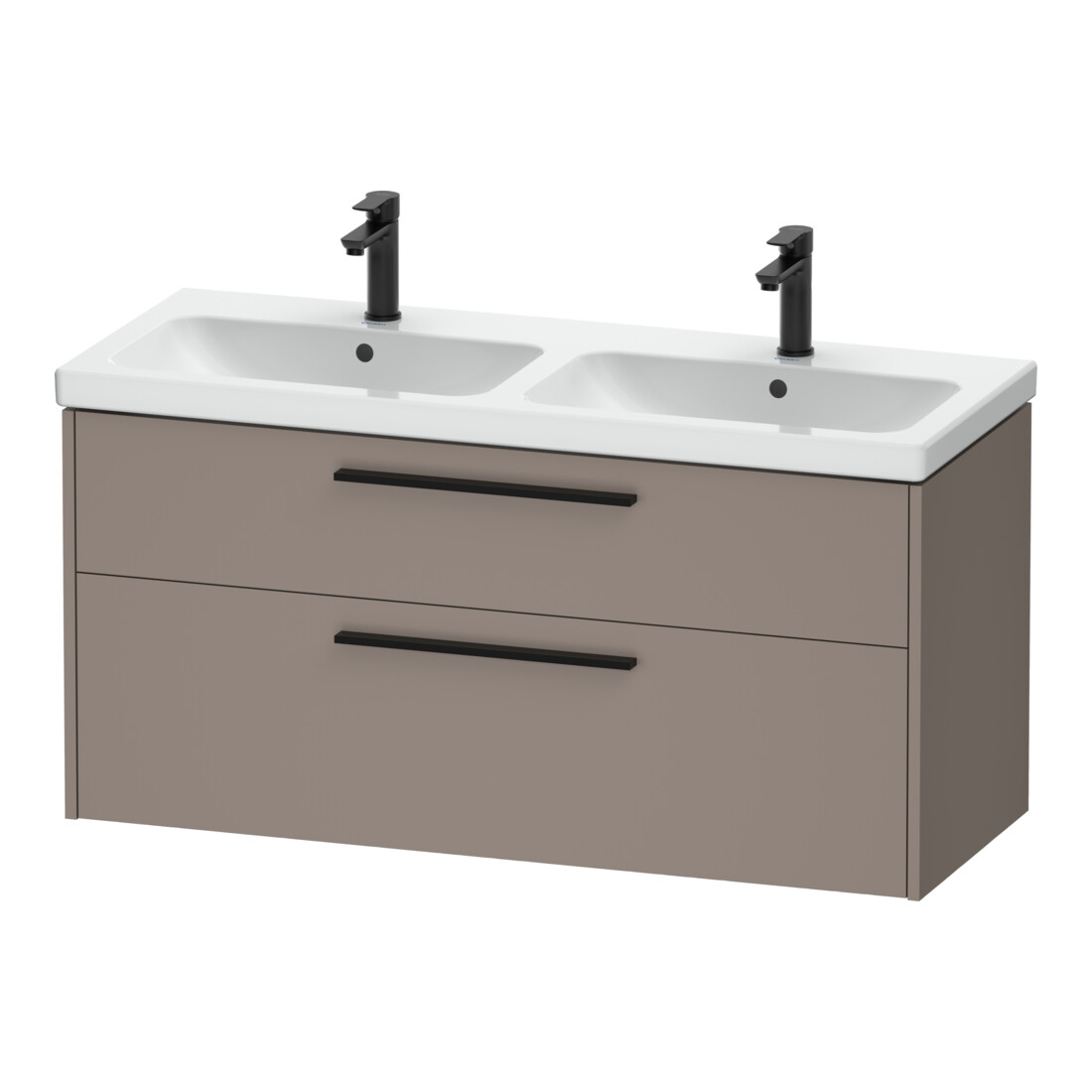 Duravit Waschtischunterschrank D-Code 118,4x55,5x46cm, 2 L, S, bas. ma, Gr. sw