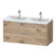 Duravit Waschtischunterschrank D-Code 118,4x55,5x46cm, 2 L, S, E Marmor, G chr-1