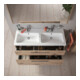 Duravit Waschtischunterschrank D-Code 118,4x55,5x46cm, 2 L, S, E Marmor, G chr