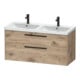 Duravit Waschtischunterschrank D-Code 118,4x55,5x46cm, 2 L, S, E Marmor, G sw-1