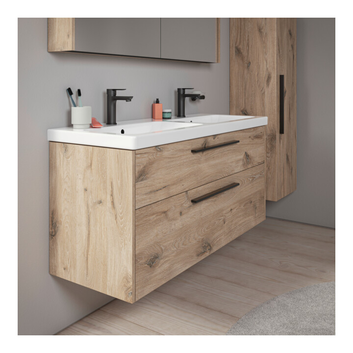 Duravit Waschtischunterschrank D-Code 118,4x55,5x46cm, 2 L, S, E Marmor, G sw