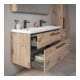 Duravit Waschtischunterschrank D-Code 118,4x55,5x46cm, 2 L, S, E Marmor, G sw