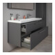 Duravit Waschtischunterschrank D-Code 118,4x55,5x46cm, 2 L, S, gra ma, Gr. chr-4