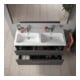 Duravit Waschtischunterschrank D-Code 118,4x55,5x46cm, 2 L, S, gra ma, Gr. chr