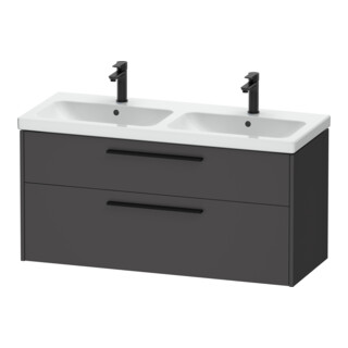 Duravit Waschtischunterschrank D-Code 118,4x55,5x46cm, 2 L, S, gra ma, Gr. sw