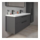 Duravit Waschtischunterschrank D-Code 118,4x55,5x46cm, 2 L, S, gra ma, Gr. sw