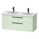 Duravit Waschtischunterschrank D-Code 118,4x55,5x46cm, 2 L, S, grün ma, Gr. sw-1