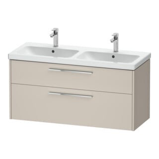 Duravit Waschtischunterschrank D-Code 118,4x55,5x46cm, 2 L, S, Tau ma, Gr. chr