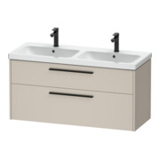 Duravit Waschtischunterschrank D-Code 118,4x55,5x46cm, 2 L, S, Tau ma, Gr. sw-1