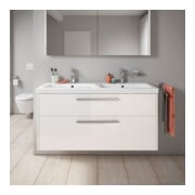 Duravit Waschtischunterschrank D-Code 118,4x55,5x46cm, 2 L, S, w hgl, Gr. chr-4