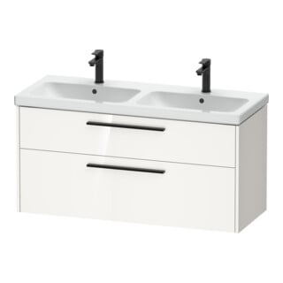 Duravit Waschtischunterschrank D-Code 118,4x55,5x46cm, 2 L, S, we. hgl, Gr. sw