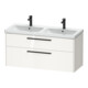 Duravit Waschtischunterschrank D-Code 118,4x55,5x46cm, 2 L, S, we. hgl, Gr. sw-1
