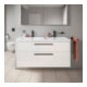 Duravit Waschtischunterschrank D-Code 118,4x55,5x46cm, 2 L, S, we. hgl, Gr. sw