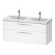 Duravit Waschtischunterschrank D-Code 118,4x55,5x46cm, 2 L, S, we. ma, Gr. chr-1