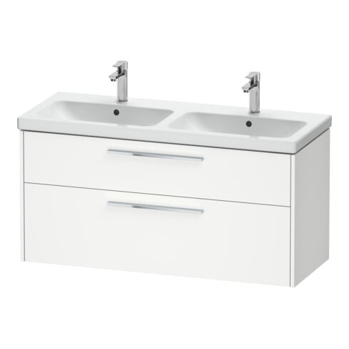 Duravit Waschtischunterschrank D-Code 118,4x55,5x46cm, 2 L, S, we. ma, Gr. chr