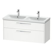 Duravit Waschtischunterschrank D-Code 118,4x55,5x46cm, 2 L, S, we. ma, Gr. chr