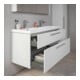 Duravit Waschtischunterschrank D-Code 118,4x55,5x46cm, 2 L, S, we. ma, Gr. chr