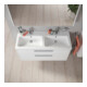 Duravit Waschtischunterschrank D-Code 118,4x55,5x46cm, 2 L, S, we. ma, Gr. chr-4