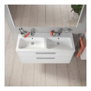 Duravit Waschtischunterschrank D-Code 118,4x55,5x46cm, 2 L, S, we. ma, Gr. chr-4