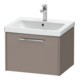 Duravit Waschtischunterschrank D-Code 58,4x40x46cm, 1 Ausz., bas. ma, Gr. chr-1