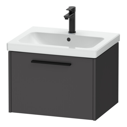 Duravit Waschtischunterschrank D-Code 58,4x40x46cm, 1 Ausz., graph ma, Gr. sw