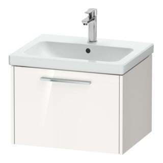 Duravit Waschtischunterschrank D-Code 58,4x40x46cm, 1 Ausz., we. hgl, Gr. chr