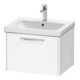 Duravit Waschtischunterschrank D-Code 58,4x40x46cm, 1 Ausz., we. ma, Gr. chrom-1