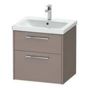 Duravit Waschtischunterschrank D-Code 58,4x55,5x46cm, 2 L, S, bas. ma, Gr. chr