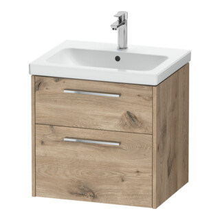 Duravit Waschtischunterschrank D-Code 58,4x55,5x46cm, 2 L, S, E Marmor, G chr