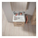 Duravit Waschtischunterschrank D-Code 58,4x55,5x46cm, 2 L, S, E Marmor, G chr