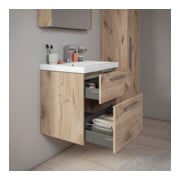 Duravit Waschtischunterschrank D-Code 58,4x55,5x46cm, 2 L, S, E Marmor, G chr-5
