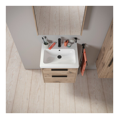 Duravit Waschtischunterschrank D-Code 58,4x55,5x46cm, 2 L, S, E Marmor, Gr. sw