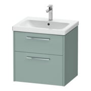 Duravit Waschtischunterschrank D-Code 58,4x55,5x46cm, 2 L, S, fjordg m, G chr