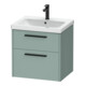 Duravit Waschtischunterschrank D-Code 58,4x55,5x46cm, 2 L, S, fjordg m, Gr. sw-1