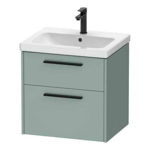 Duravit Waschtischunterschrank D-Code 58,4x55,5x46cm, 2 L, S, fjordg m, Gr. sw