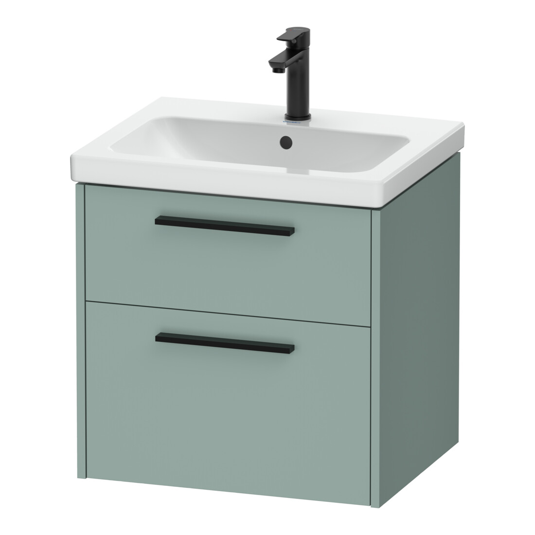 Duravit Waschtischunterschrank D-Code 58,4x55,5x46cm, 2 L, S, fjordg m, Gr. sw