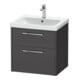 Duravit Waschtischunterschrank D-Code 58,4x55,5x46cm, 2 L, S, gra ma, Gr. chr-1