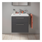 Duravit Waschtischunterschrank D-Code 58,4x55,5x46cm, 2 L, S, gra ma, Gr. chr-4