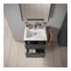 Duravit Waschtischunterschrank D-Code 58,4x55,5x46cm, 2 L, S, gra ma, Gr. chr-5