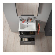 Duravit Waschtischunterschrank D-Code 58,4x55,5x46cm, 2 L, S, gra ma, Gr. chr-5