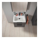 Duravit Waschtischunterschrank D-Code 58,4x55,5x46cm, 2 L, S, graph ma, Gr. sw-2